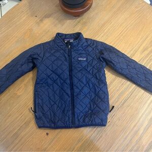 Patagonia Kids Navy Quilted Puffer Jacket